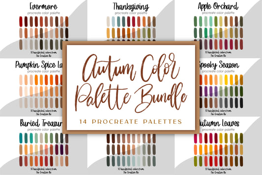 Autumn Procreate Palette Bundle (420 Colors!!!)