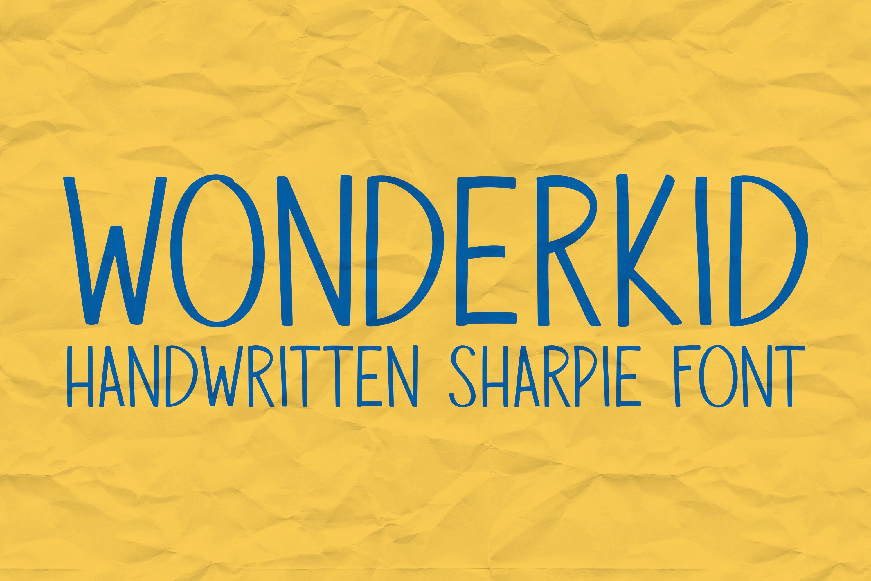 Wonderkid Handwritten Sharpie Font The Creative Bix