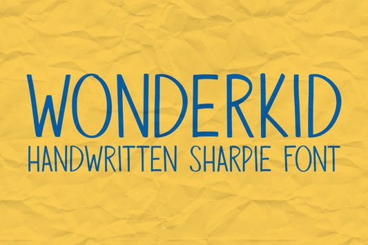 Wonderkid Handwritten Sharpie Font