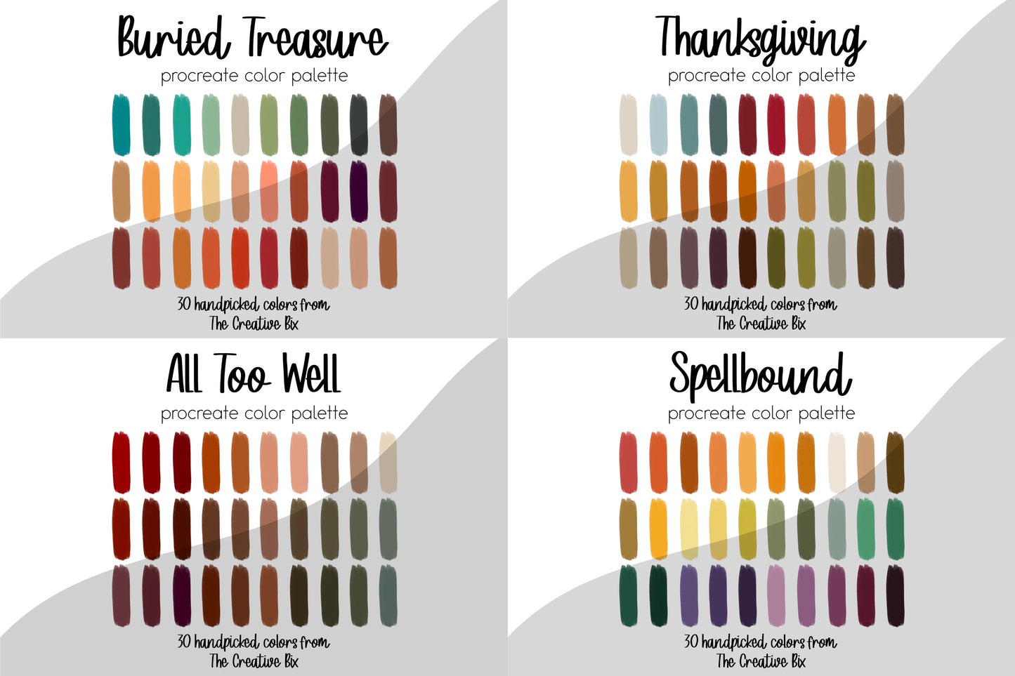Autumn Procreate Palette Bundle (420 Colors!!!)