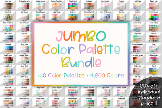 Jumbo Color Palette Bundle | 160 Palettes