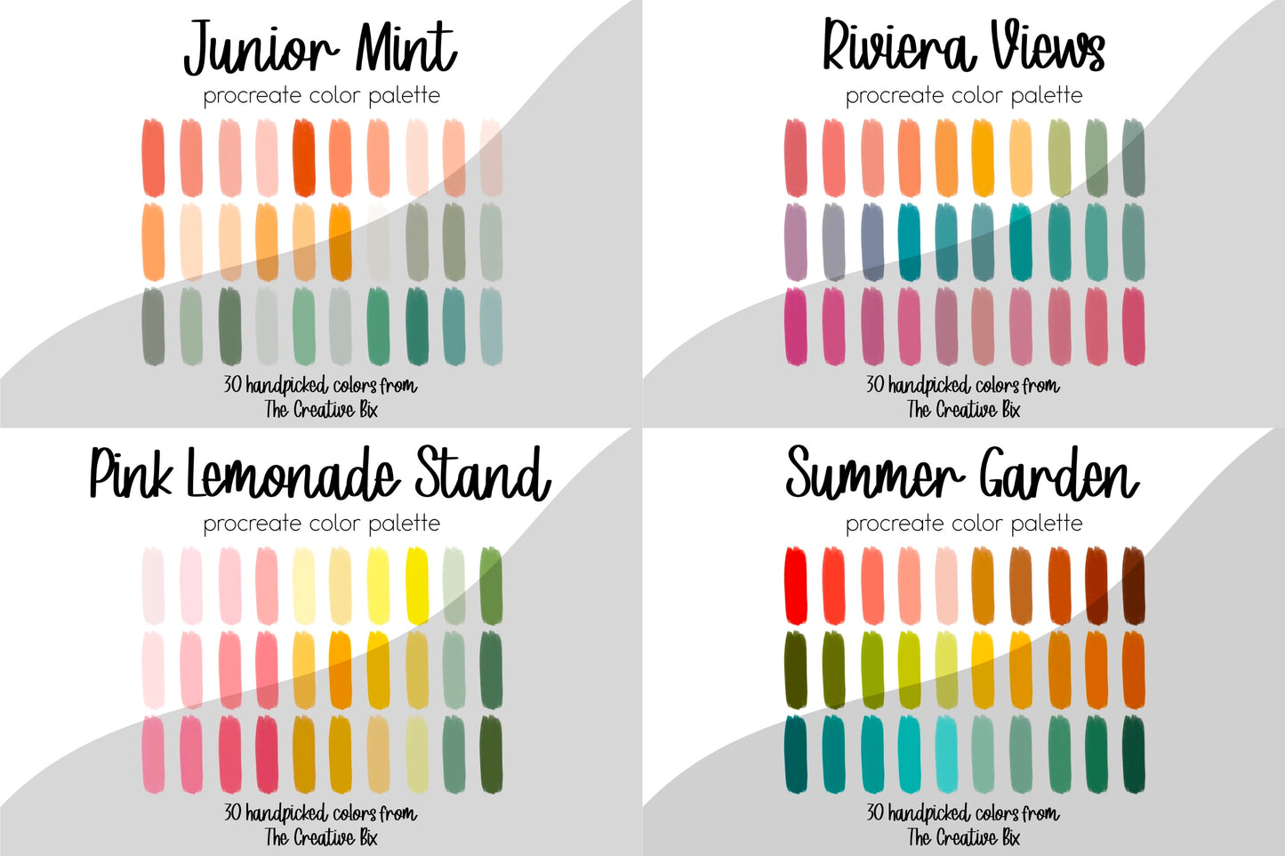 Summertime Procreate Palette Bundle | 420 Colors!