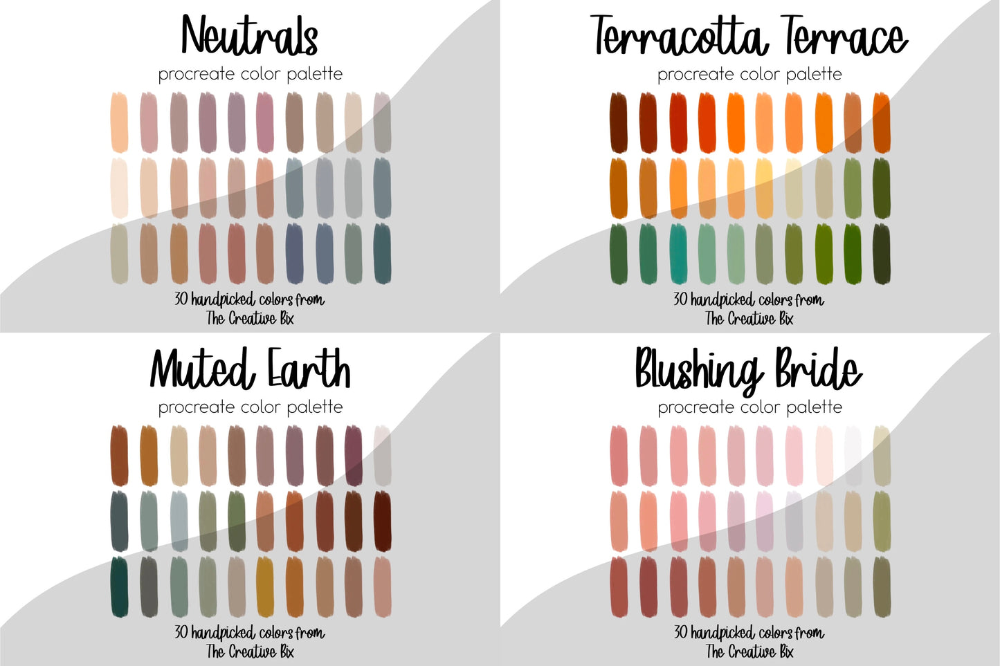 Boho & Neutrals Procreate Palette Bundle (420 Colors!!!)