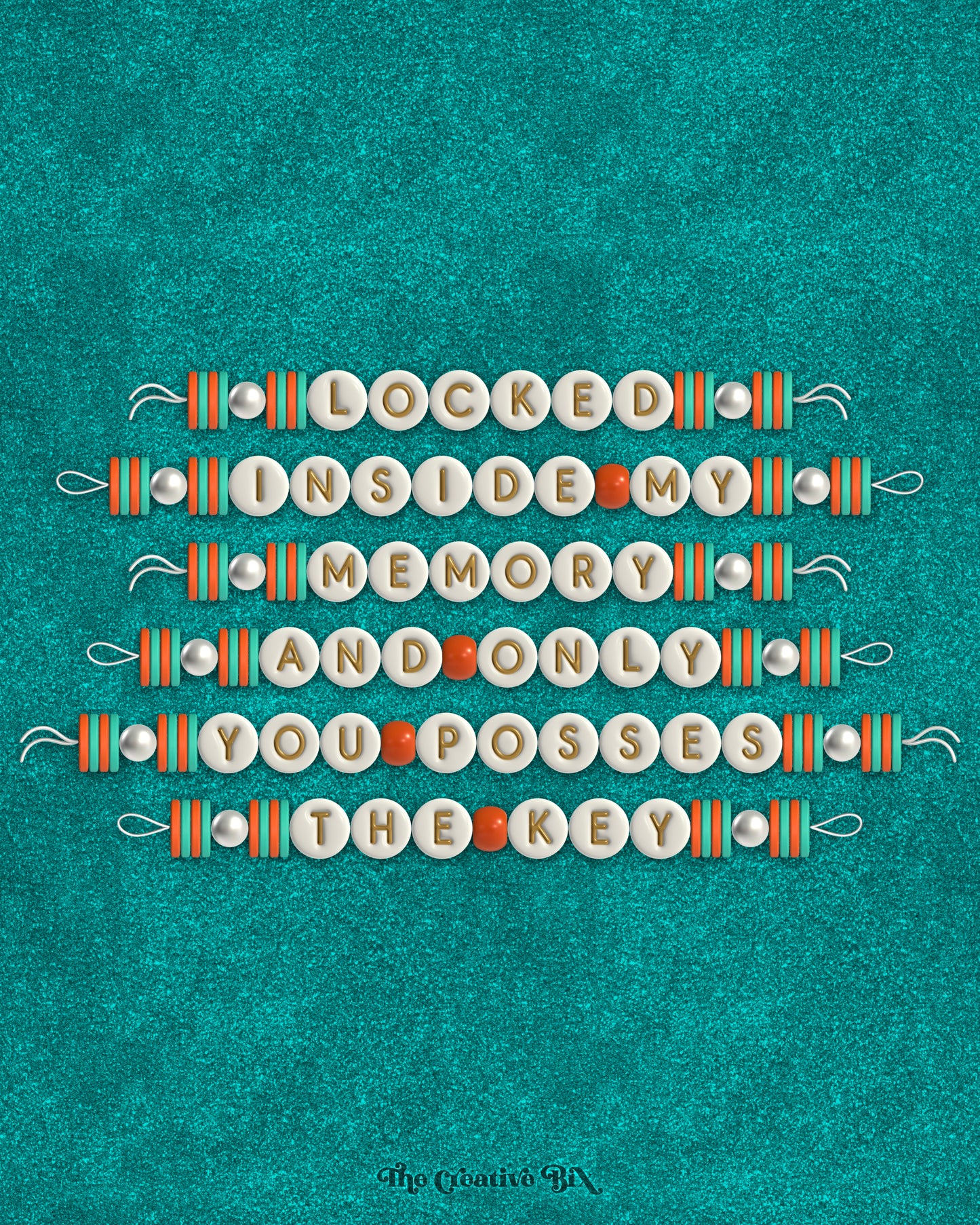 Friendship Bracelet 3D Font