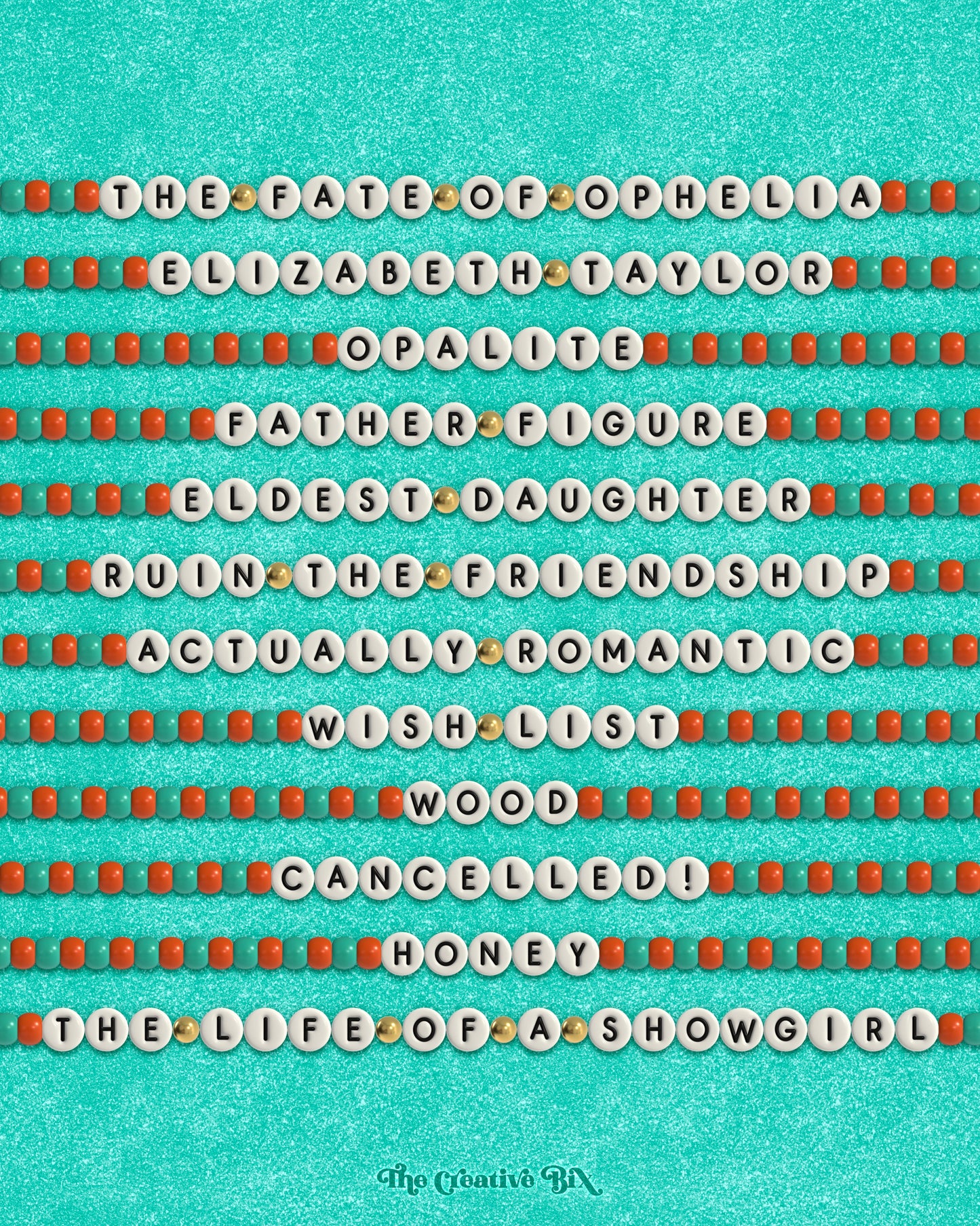 Friendship Bracelet 3D Font