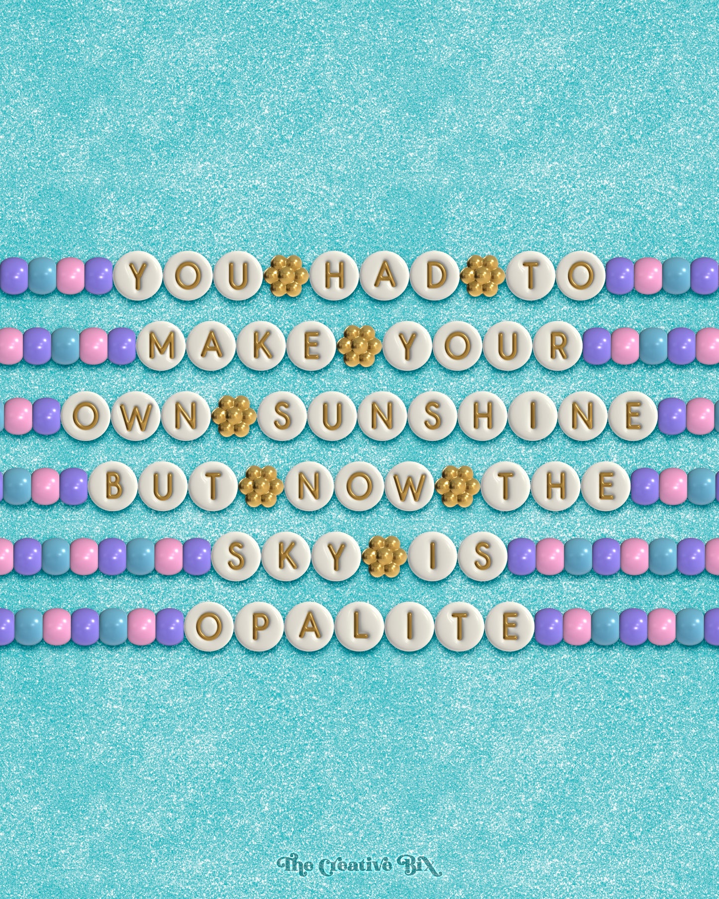 Friendship Bracelet 3D Font