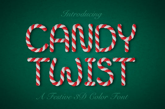Candy Twist 3D SVG Color Font