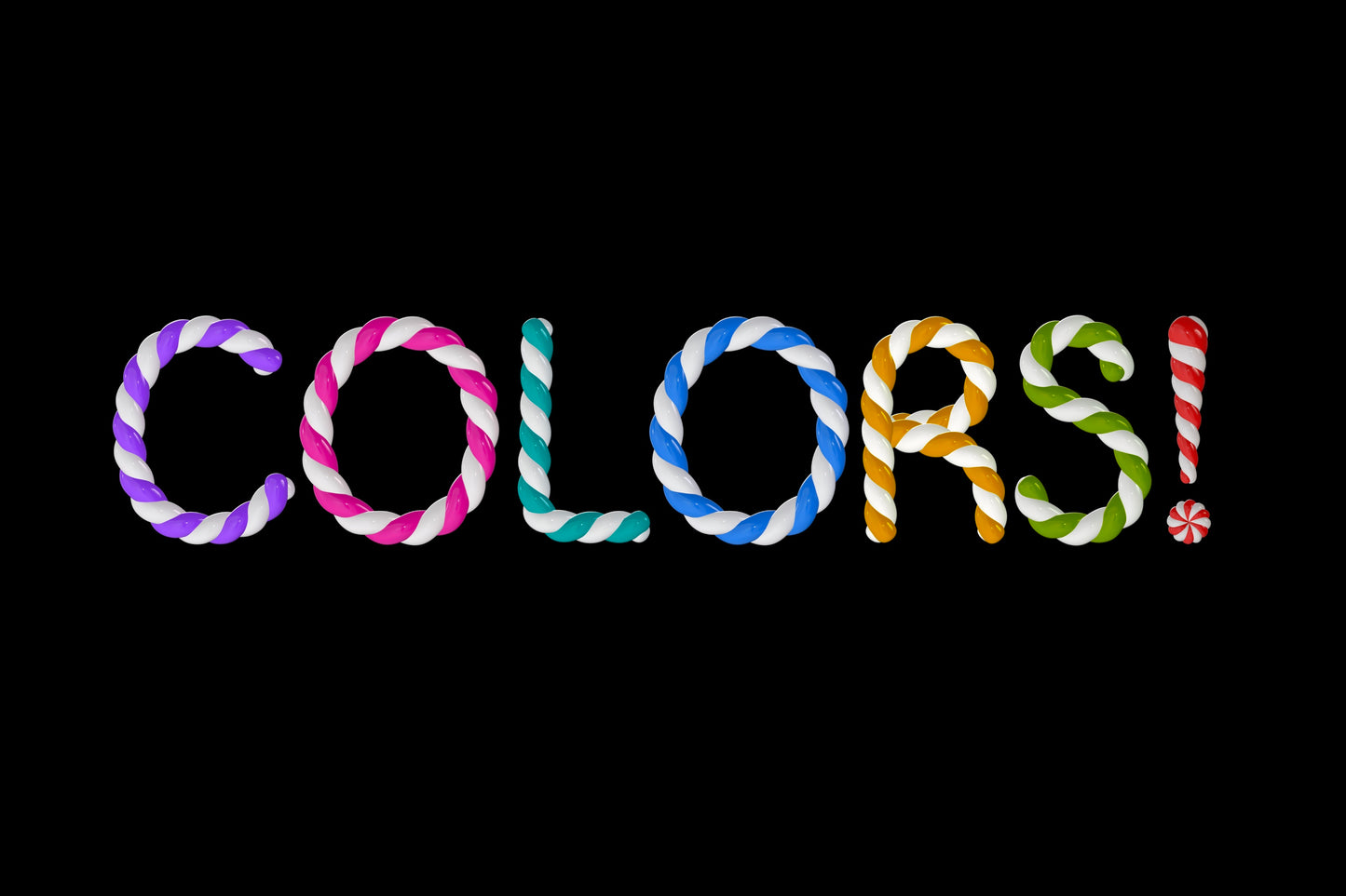 Candy Twist 3D SVG Color Font