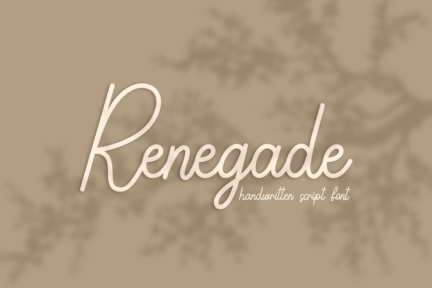 Renegade Handwritten Script Font