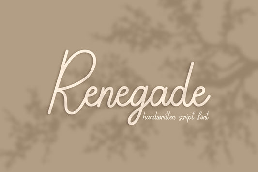 Renegade Handwritten Script Font