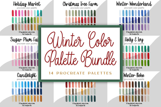 Winter Procreate Palette Bundle (420 Colors!!!)