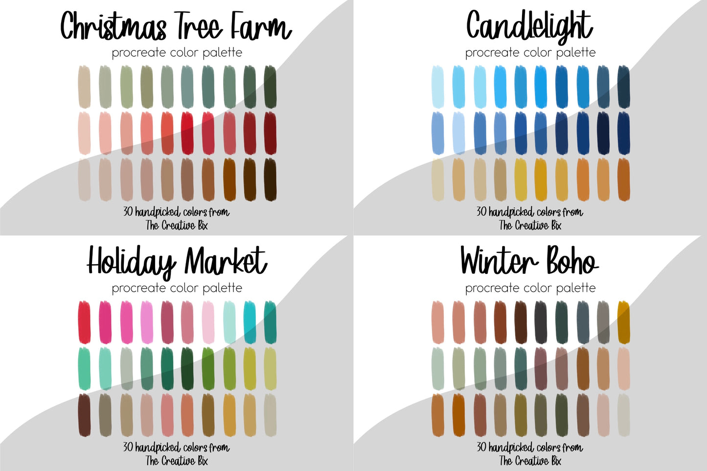 Winter Procreate Palette Bundle (420 Colors!!!)