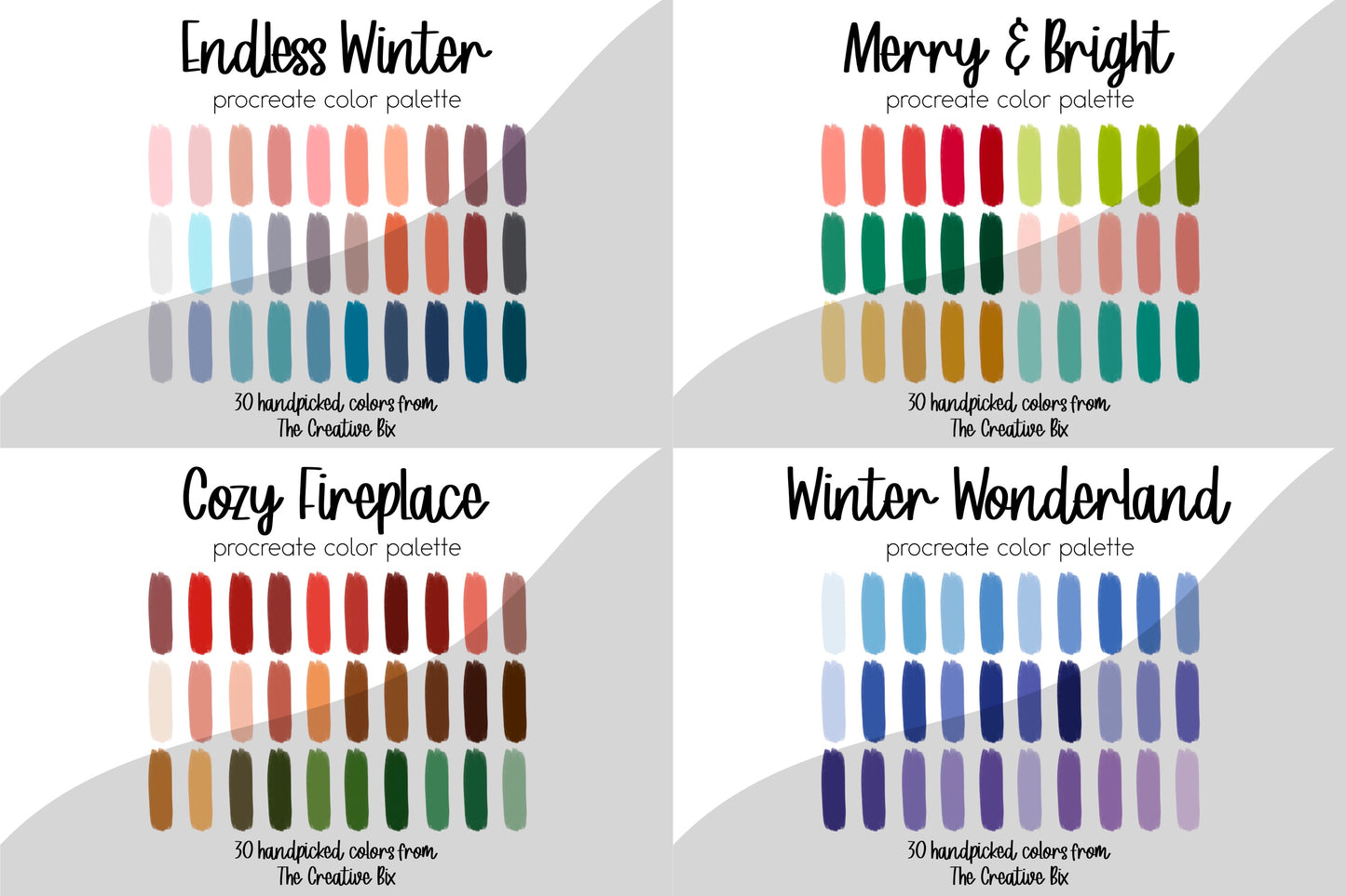 Winter Procreate Palette Bundle (420 Colors!!!)