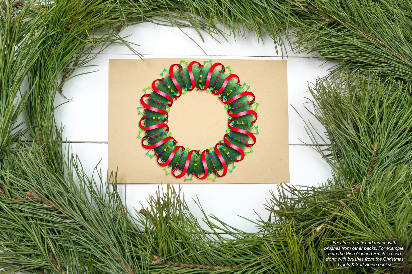 Holiday Wreath Maker | 28 Procreate Brushes