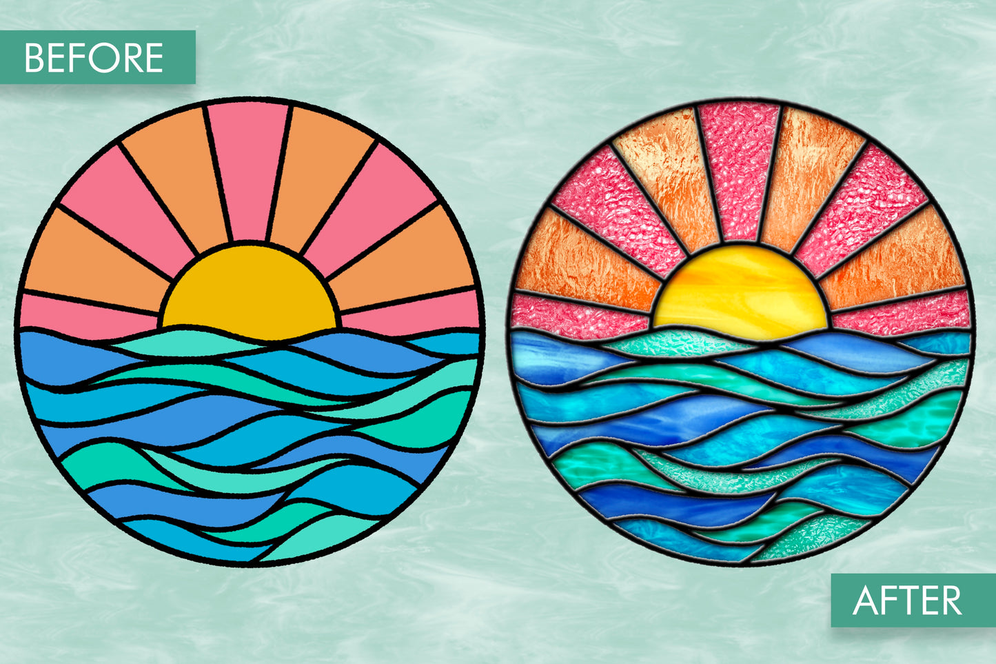 Stained Glass Texture Brushes for Procreate