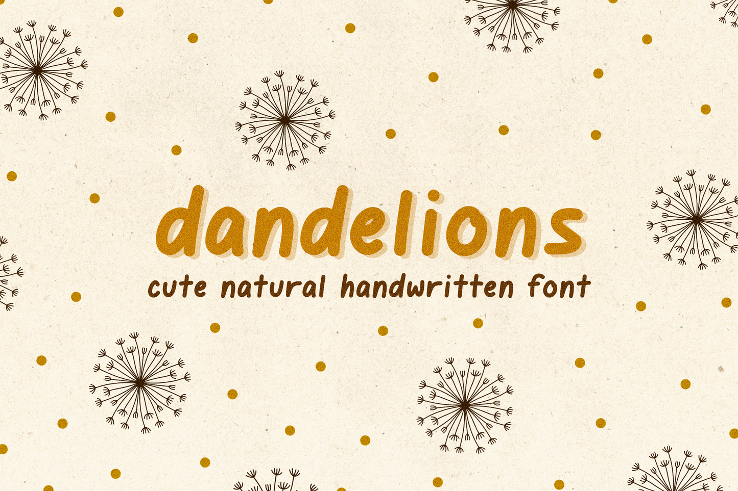 Dandelions Cute Handwritten Font