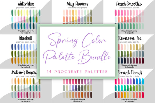 Spring Procreate Palette Bundle | 420 Colors!