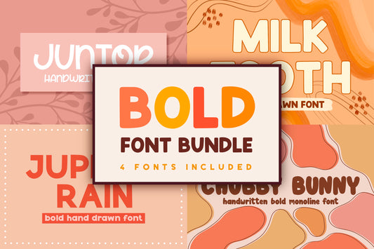 Bold Font Bundle | 4 Fonts