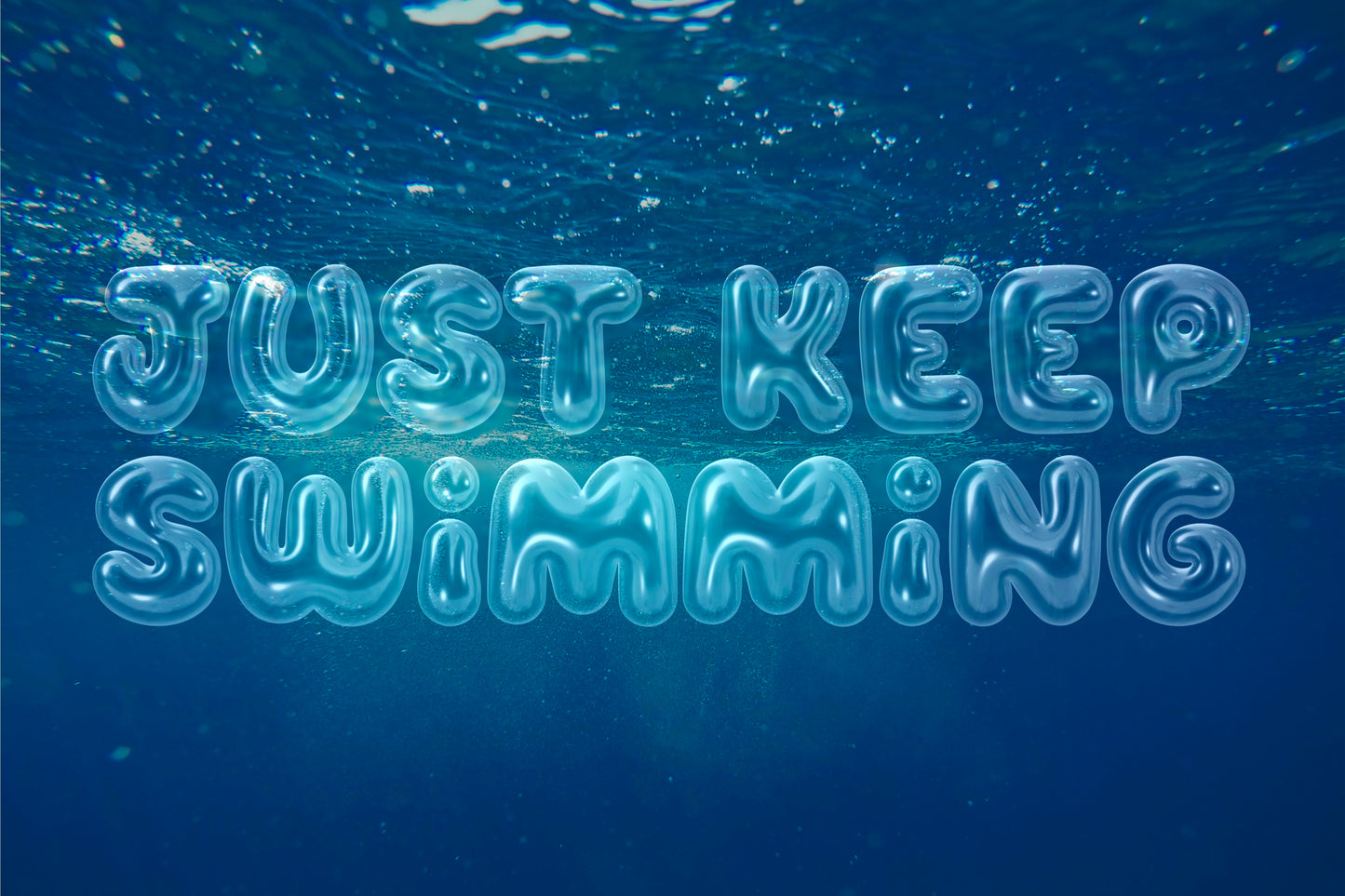 Blown Glass 3D SVG Bubble Color Font
