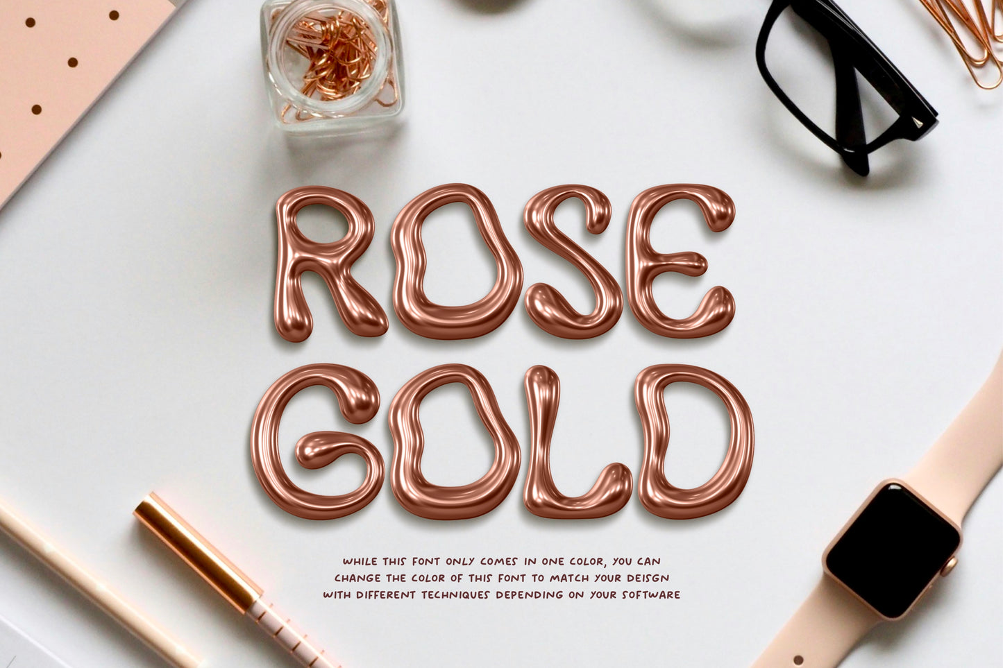 Gold Rush 3D SVG Color Font