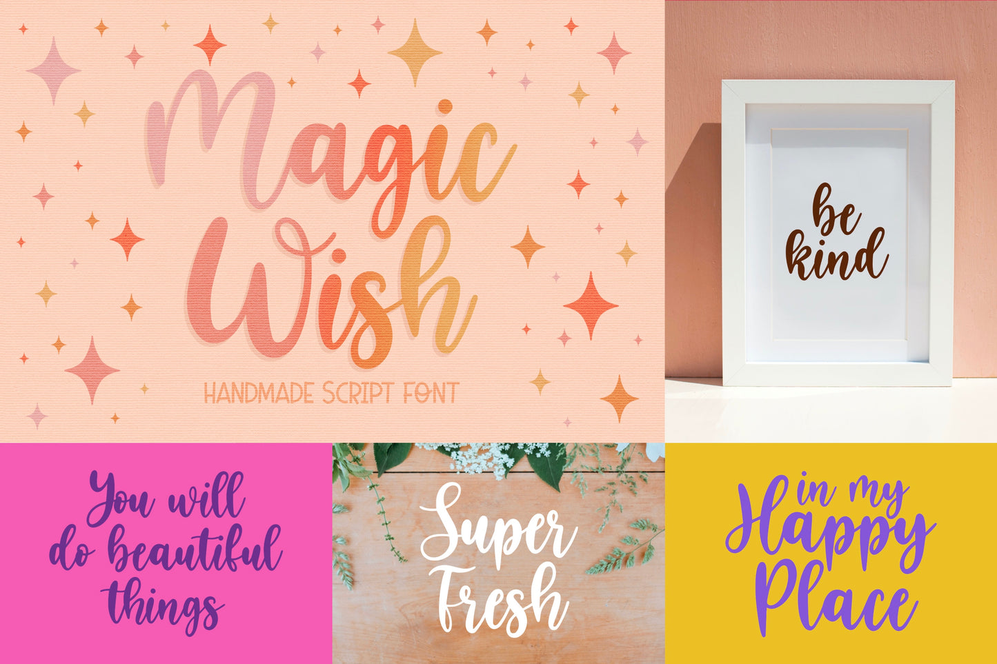 Script Font Bundle | Vol. 1 | 4 Fonts