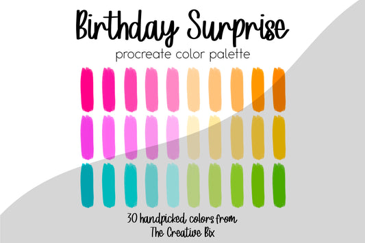 Birthday Surprise Procreate Palette