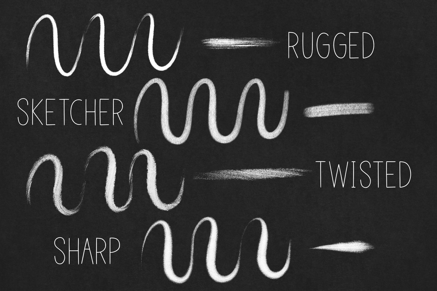 Chalk Lettering Procreate Brushes