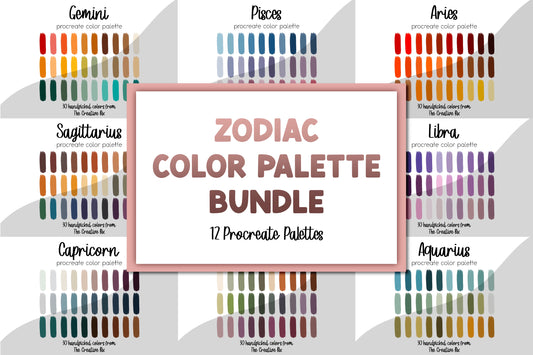 Zodiac Procreate Palette Bundle (360 Colors!!!)