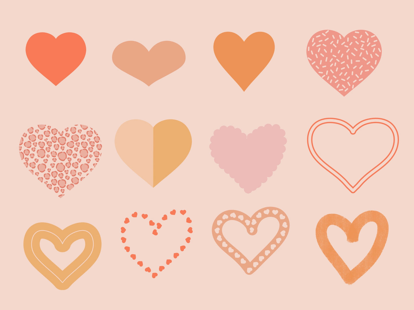 Heart Procreate Brush Stamps