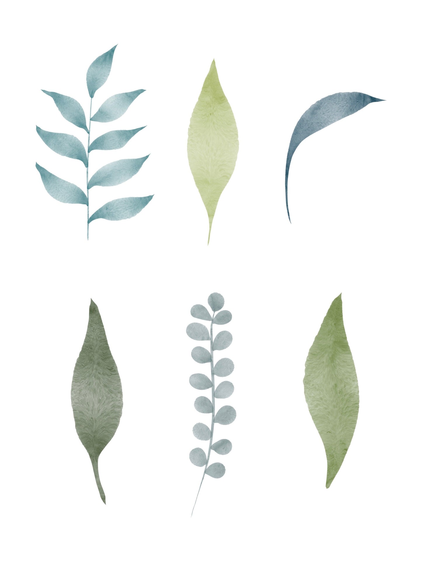 Floral Watercolor Brush Stamps
