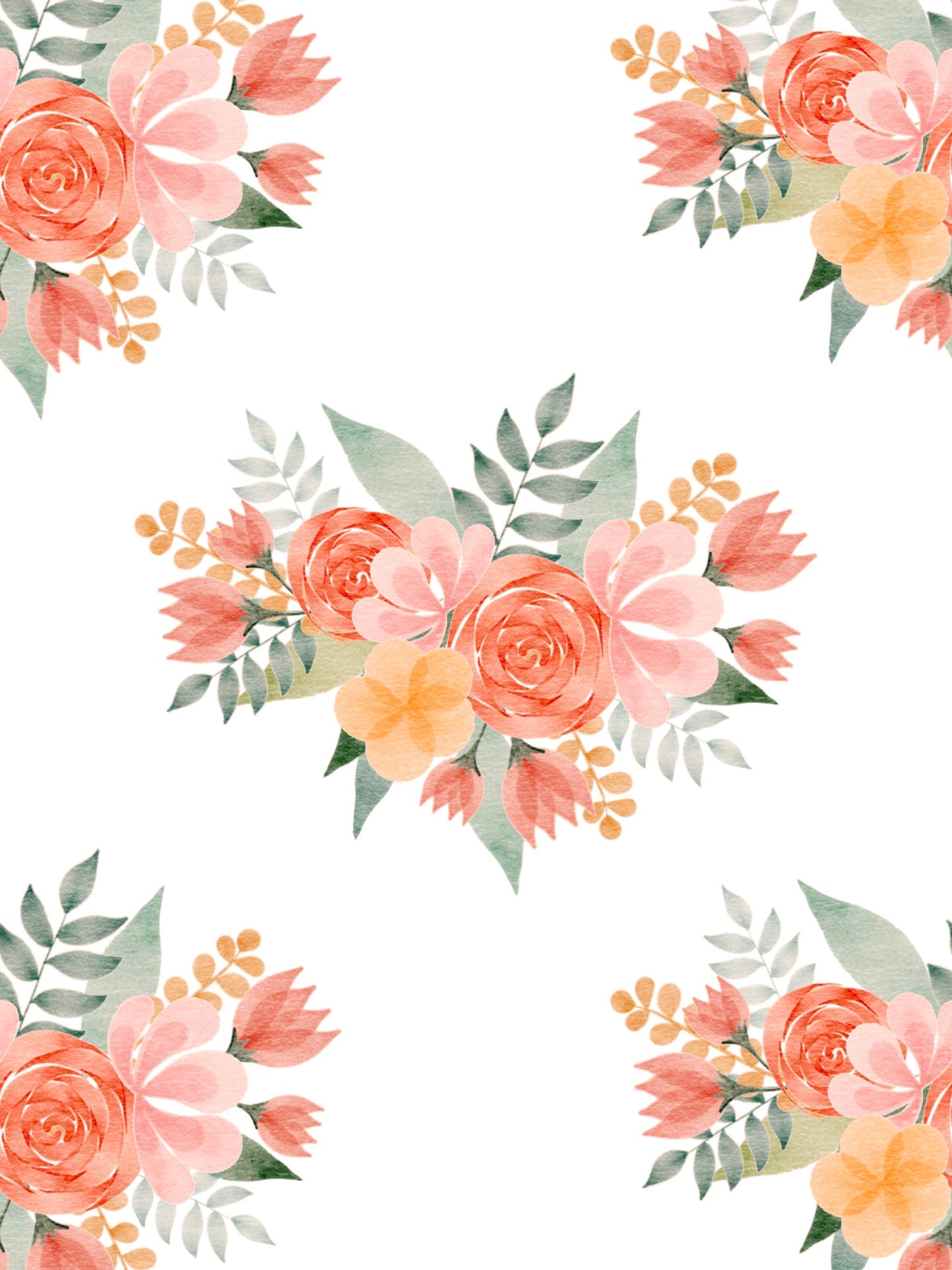 Floral Watercolor Brush Stamps