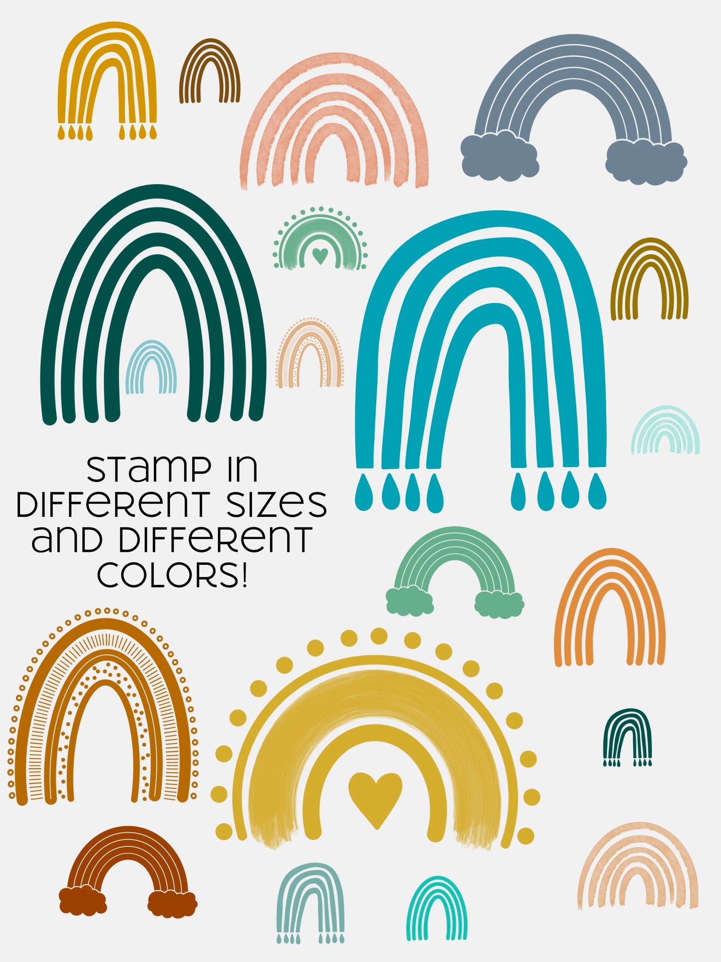 Rainbow Procreate Brush Stamps Vol. 2
