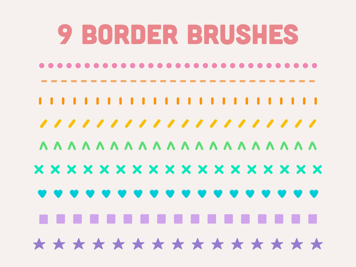 Border Procreate Brushes