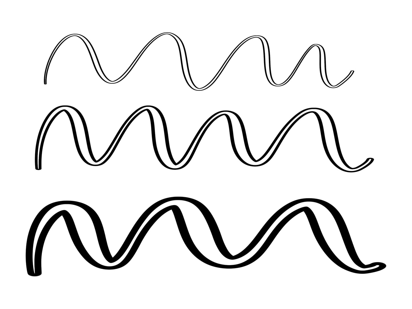 Tessa Outline Procreate Lettering Brush