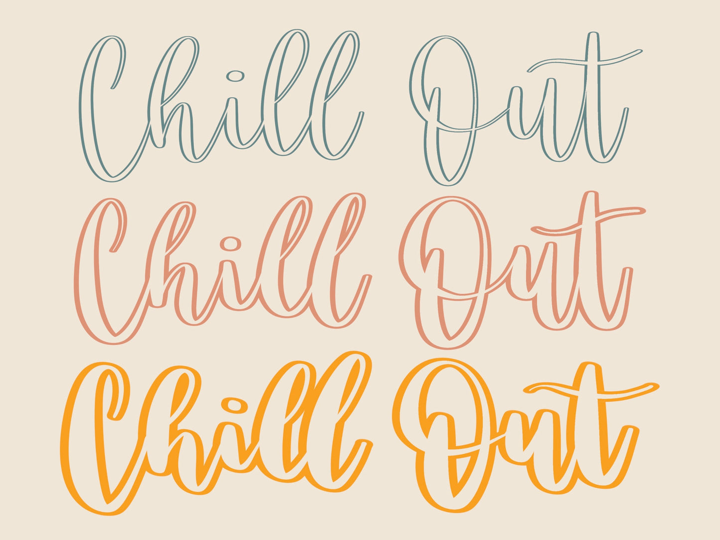 Tessa Outline Procreate Lettering Brush