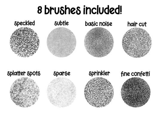 Speckled Procreate Brushes