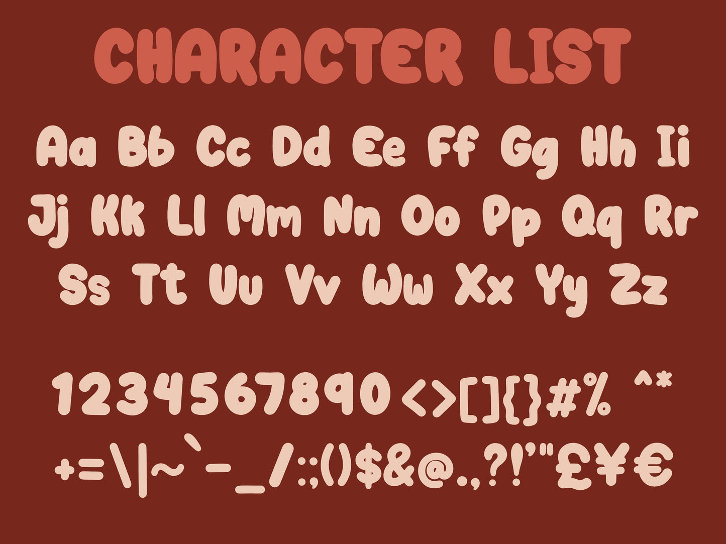 Chubby Bunny Hand Drawn Font