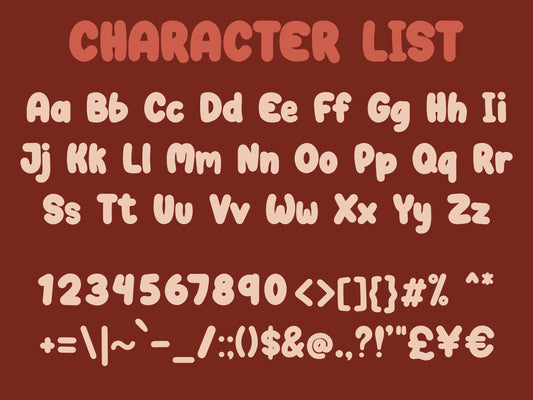 Chubby Bunny Hand Drawn Font