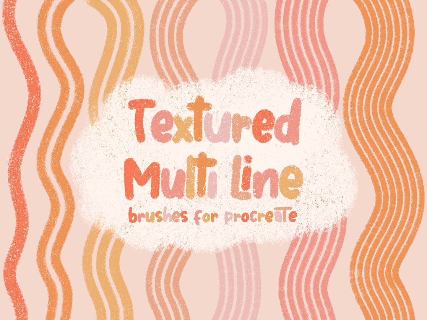 Textured Multi Line Procreate Brushes