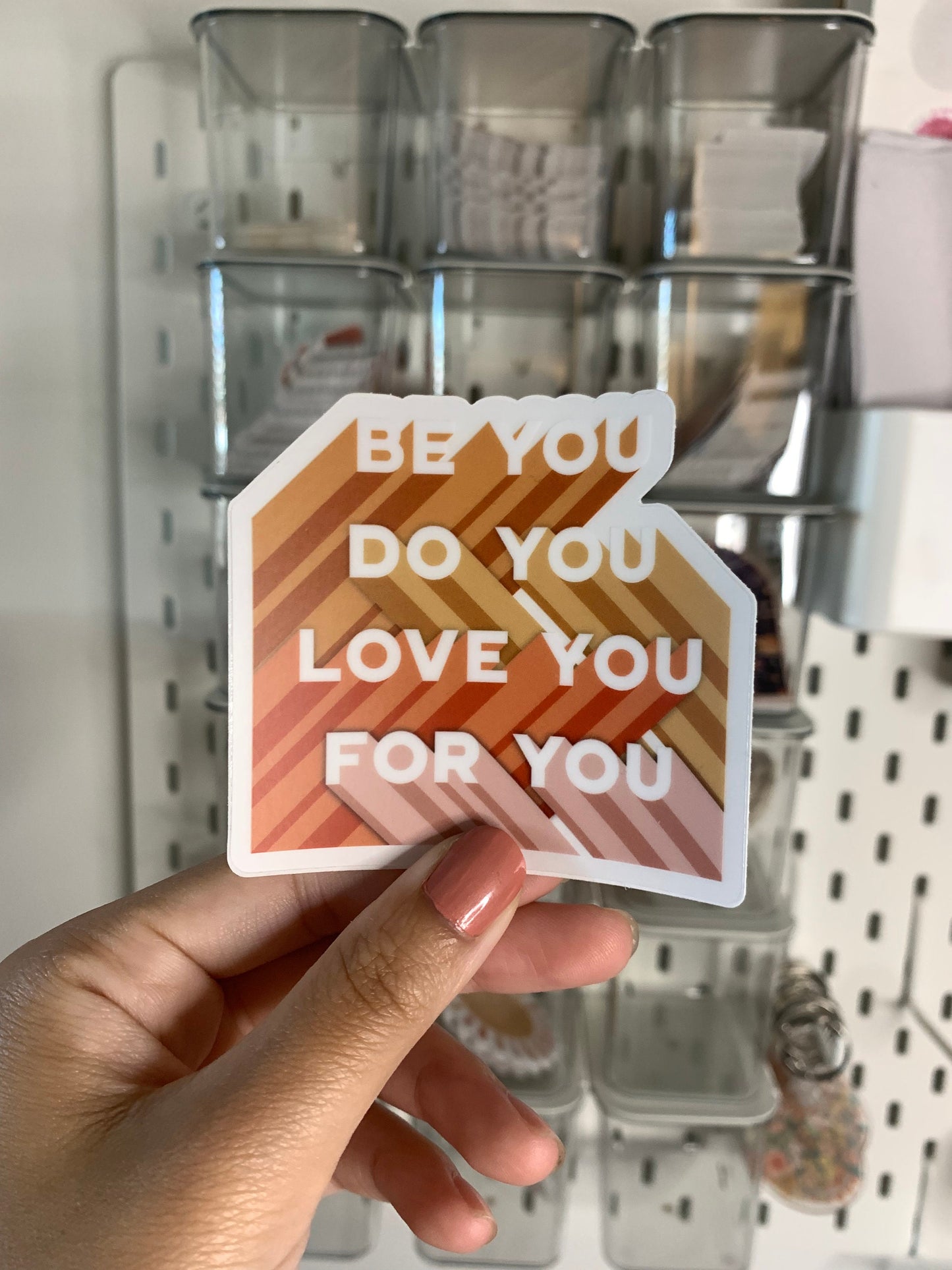 Be You Clear Sticker