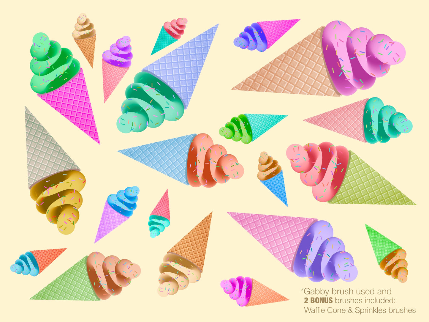 Soft Serve Procreate Brushes