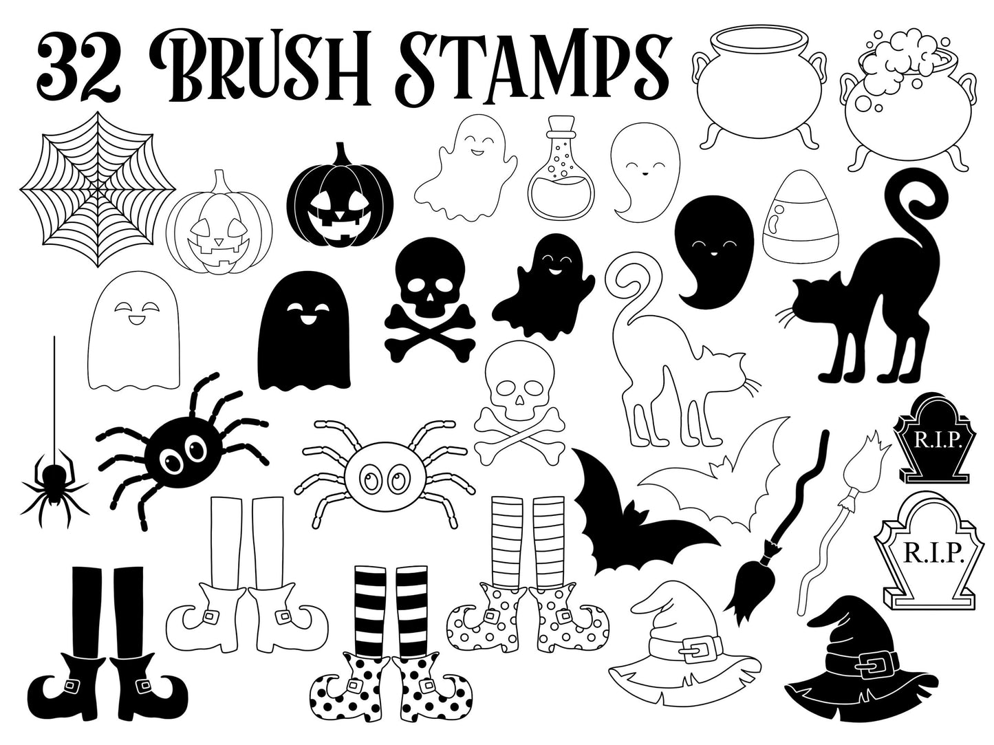 Spooky Stamps Brushes