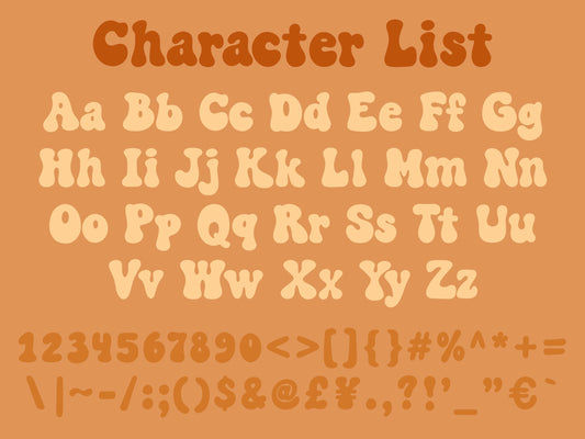 Lava Lamp Hand Drawn Font