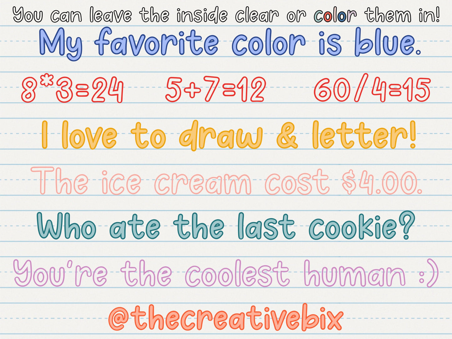Elementary Handwritten Font
