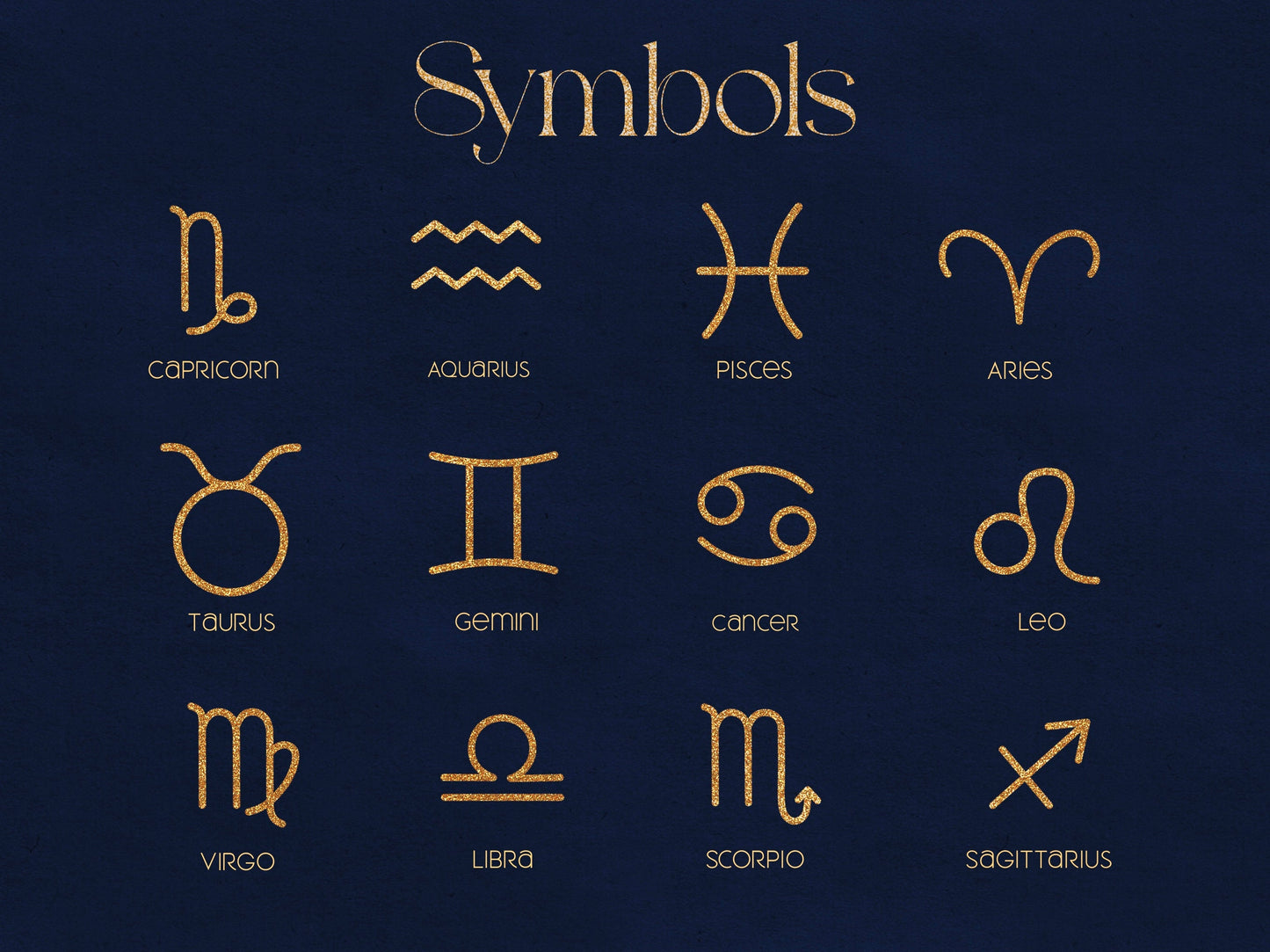 Zodiac Signs Stamps for Procreate