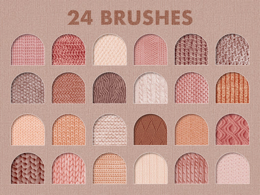 Knit Texture Procreate Brushes