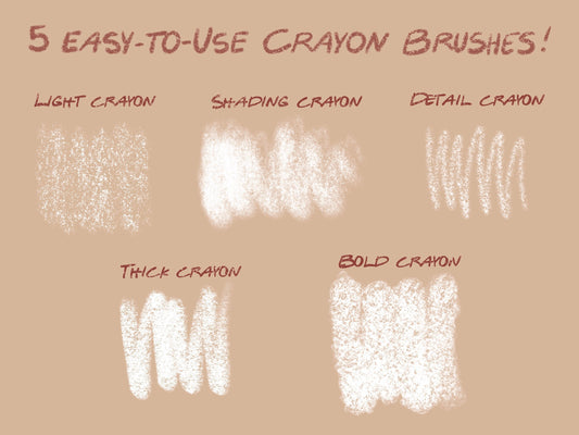Creative Crayons Procreate Brushes