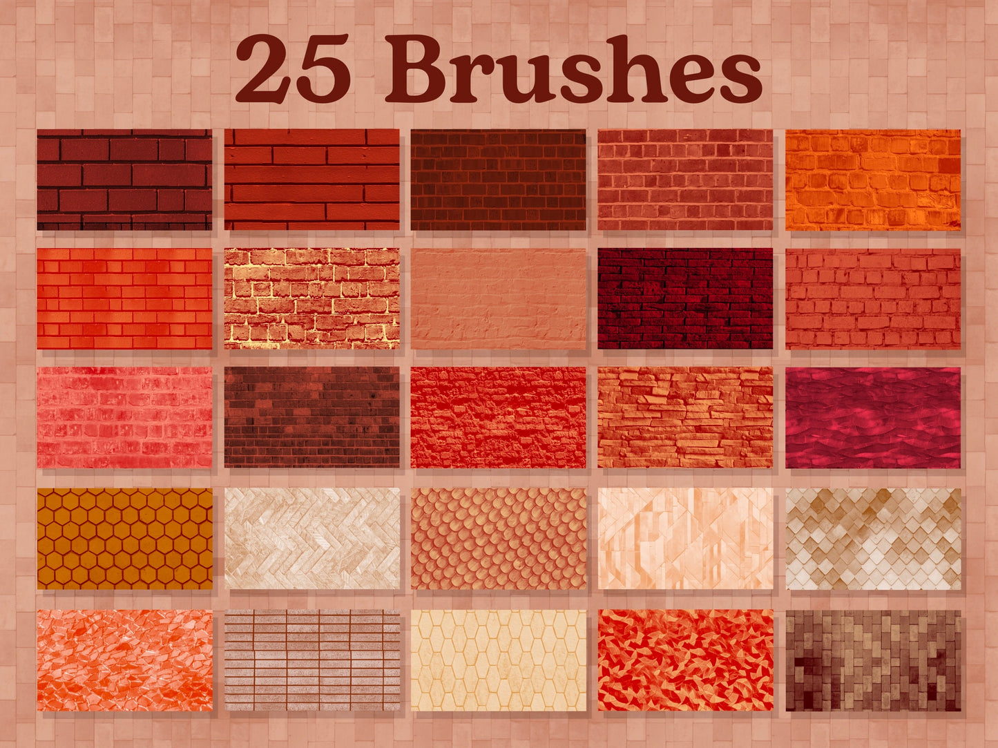 Bricks & Tiles Texture Brushes