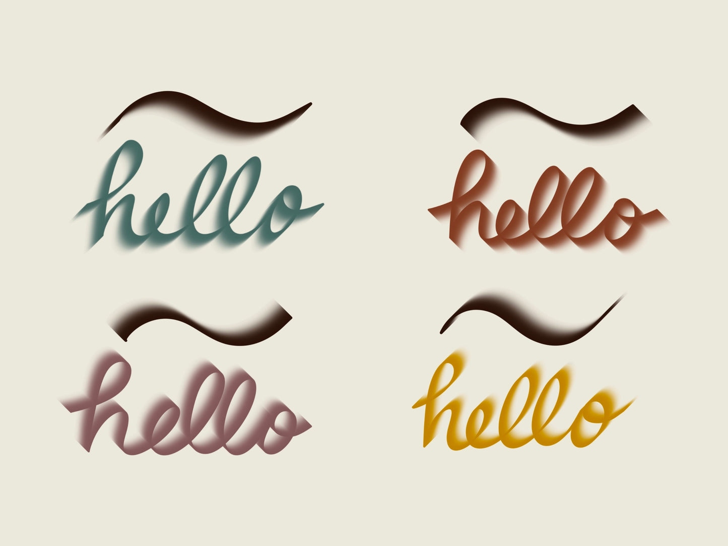 Vanish Lettering Procreate Brushes
