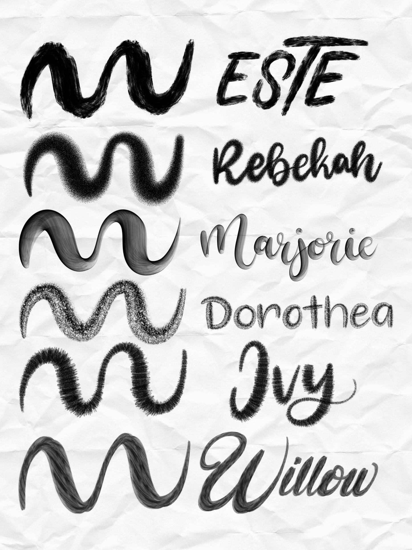 Swiftlore Lettering Procreate Brushes